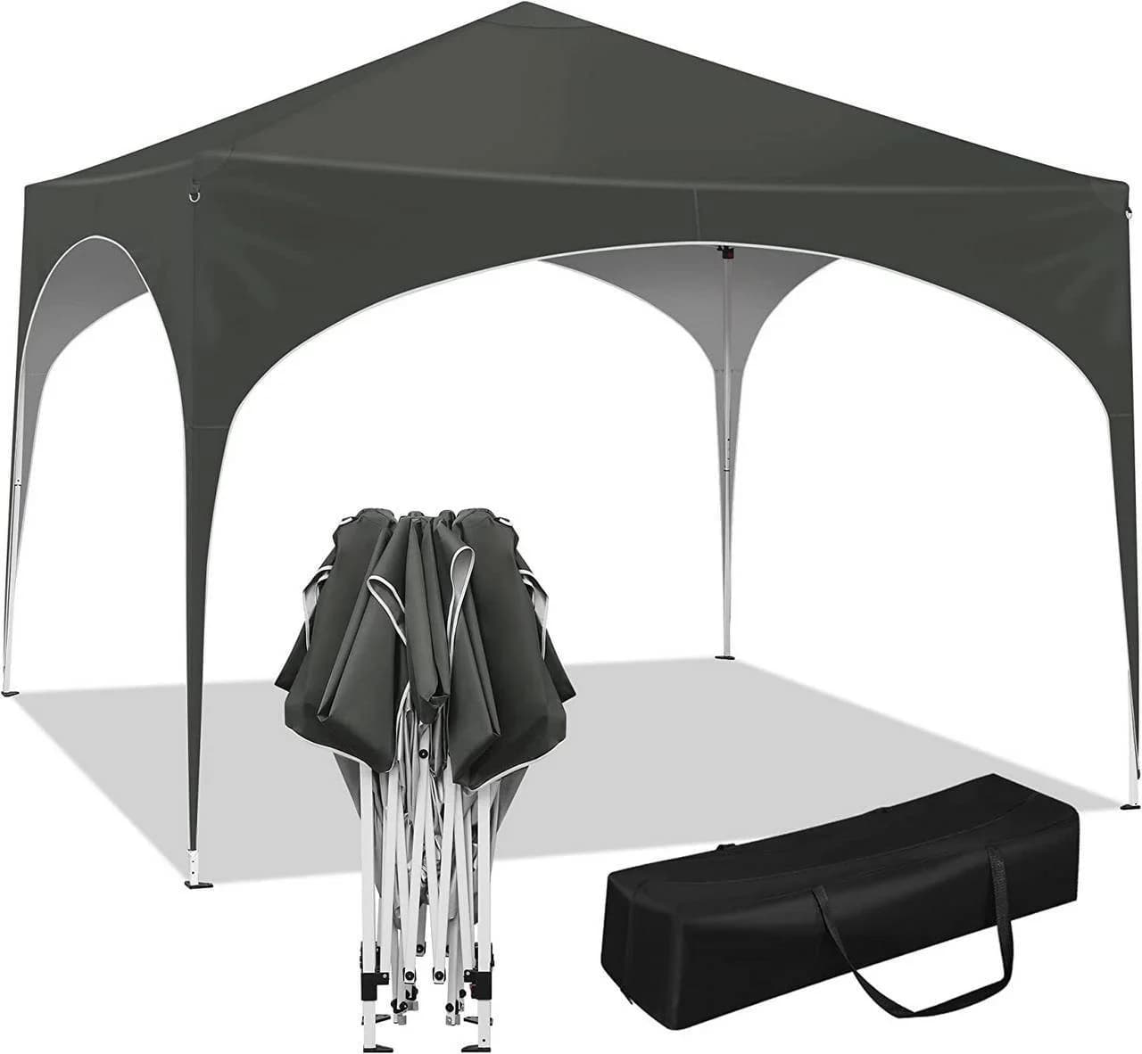 Woltu Pavillon 3x3m wasserdicht grau - Bild 2