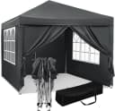Woltu Faltpavillon 3x3m mit 4 Seitenteilen Anthrazit Bild 2