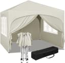 Woltu Faltpavillon 3x3m mit 4 Seitenwänden höhenverstellbar Bild 2