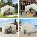 Woltu Faltpavillon 3x3m mit 4 Seitenwänden höhenverstellbar Bild 4