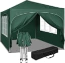 Woltu Faltpavillon 3x3m Grün Höhenverstellbar Bild 2