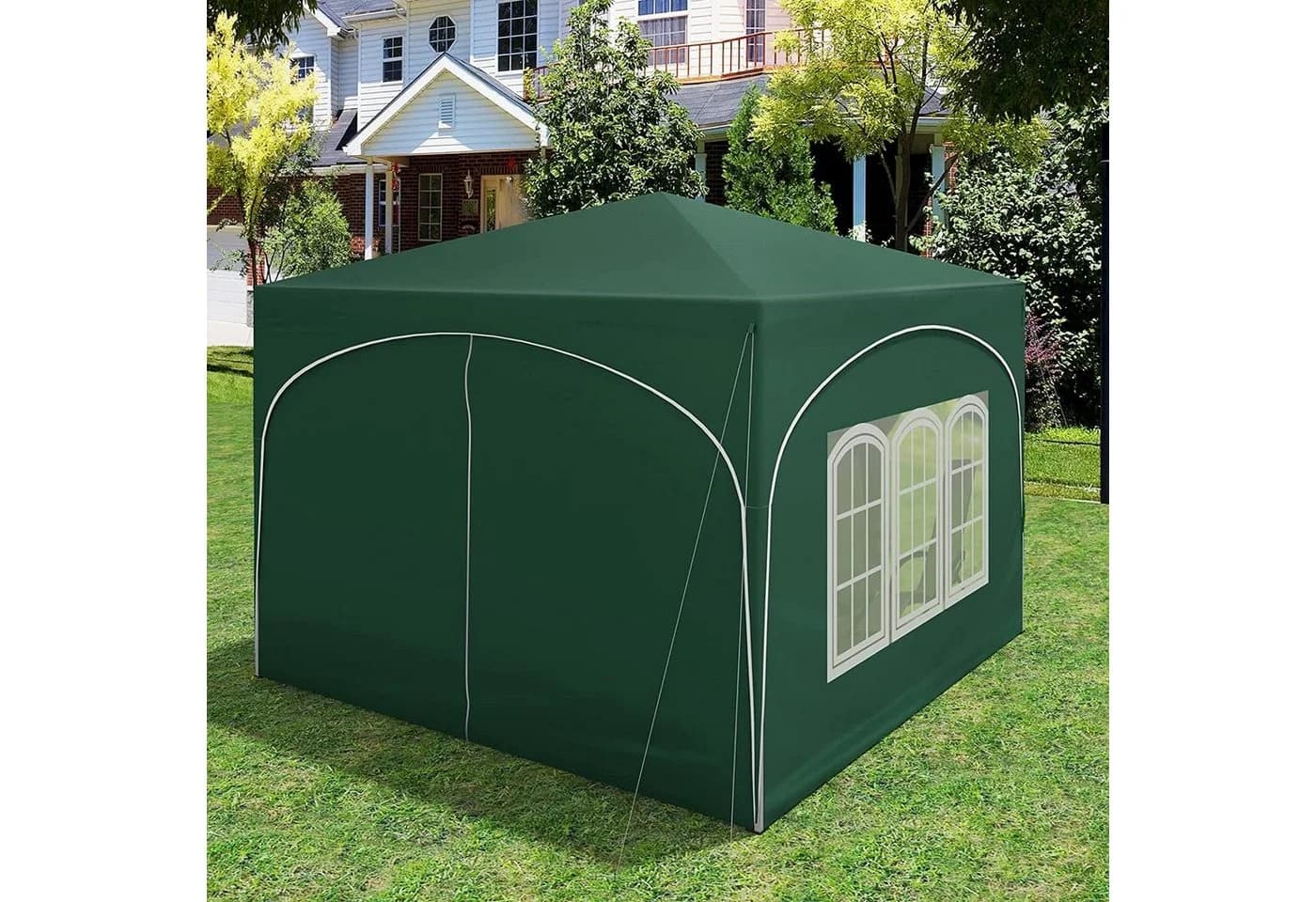 Woltu Faltpavillon 3x3m Grün Höhenverstellbar - Bild 5