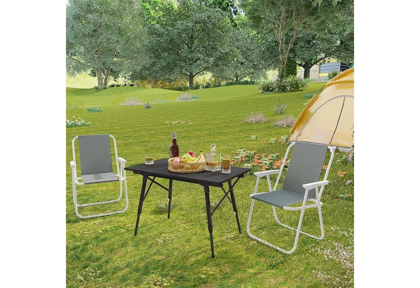Woltu Campingstuhl 2er Set Angelstuhl Ultraleicht Klappbar - Bild 4