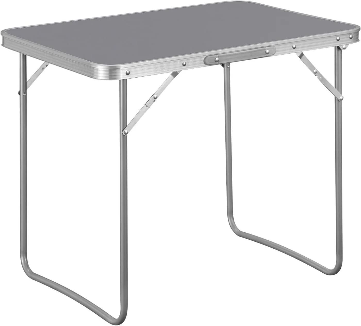 Woltu Campingtisch Grau Klappbar mit Griff - Bild 2