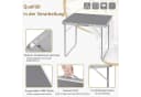 Woltu Campingtisch Grau Klappbar mit Griff Bild 5