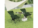 Woltu Campingstuhl 2er Set Grün Klappbar mit Getränkehalter Bild 1