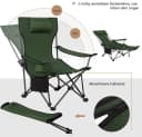 Woltu Campingstuhl 2er Set Grün Klappbar mit Getränkehalter Bild 4