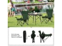 Woltu Campingstuhl 2er Set Grün Klappbar mit Getränkehalter Bild 5