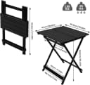 Woltu Campingtisch Klappbar Aluminium Schwarz Bild 3
