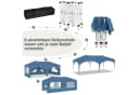 Woltu Pavillon 3x6m Höhenverstellbar mit 6 Seitenwänden Bild 5
