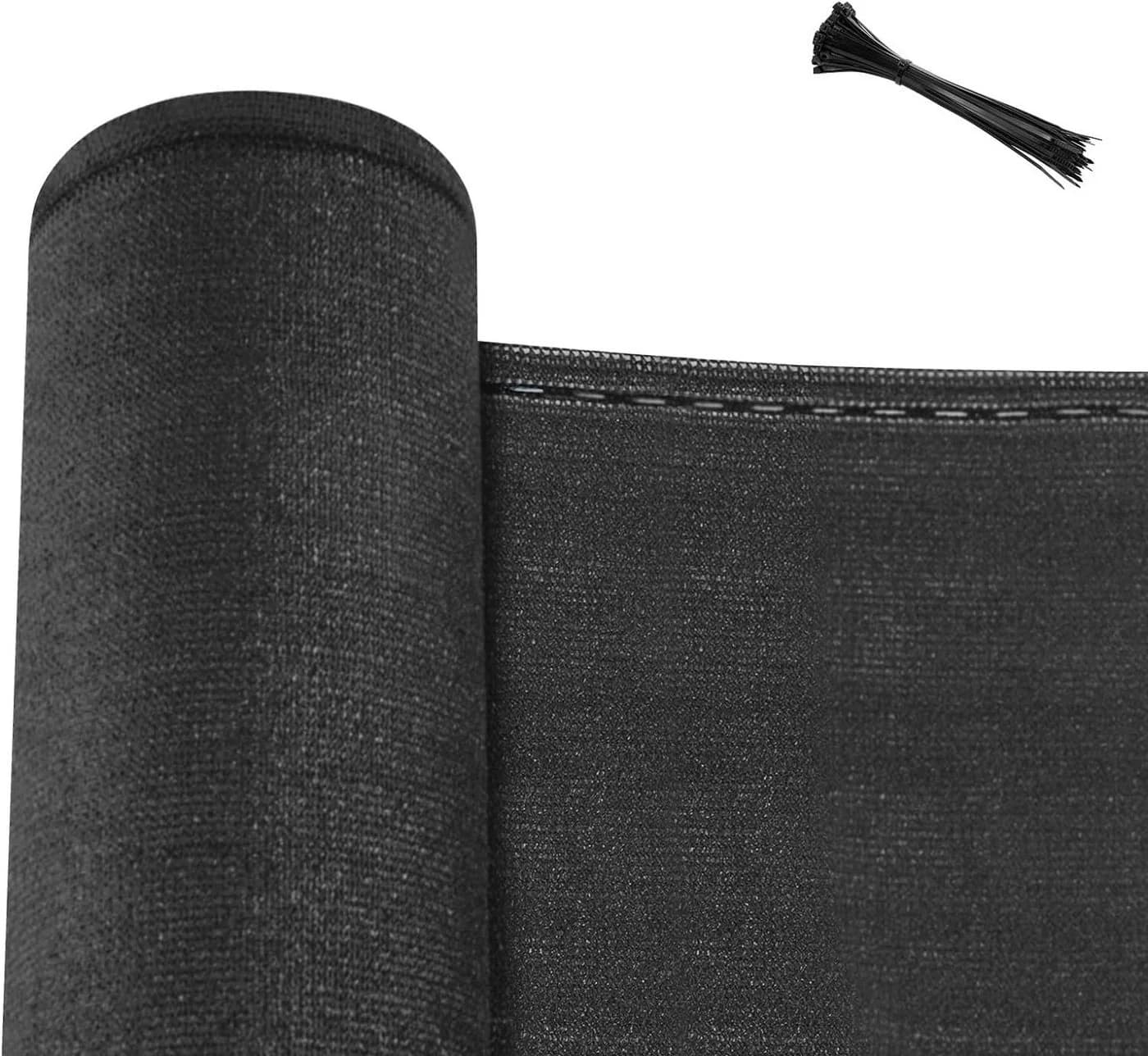 Woltu Sichtschutzzaun HDPE Anthrazit - Bild 2