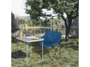 Woltu Campingstuhl Faltbar Gepolstert Dunkelgrau Blau Mit Tasche Bild 1