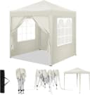Woltu Faltpavillon 2x2 m mit 4 Seitenwänden höhenverstellbar Bild 2