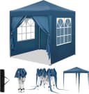 Woltu Faltpavillon 2x2 m mit 4 Seitenwänden höhenverstellbar Bild 2