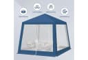 Woltu Pavillon 3x3 m mit Moskitonetz Beige/Blau Bild 4