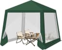 Woltu Gartenpavillon 3x3m mit Moskitonetz und Metallrahmen Bild 2