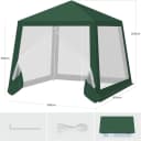 Woltu Gartenpavillon 3x3m mit Moskitonetz und Metallrahmen Bild 3