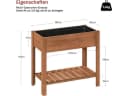 Woltu Hochbeet Tannenholz 80x75x40 cm Bild 3