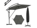 Woltu Sonnenschirm 310cm Grau Beige UV-Schutz Neigbar Bild 2