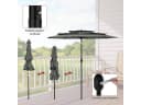 Woltu Sonnenschirm UV-Schutz UPF 50+ Dunkelgrau Bild 5