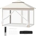 Woltu Pavillon 3x3 m mit Moskitonetz und höhenverstellbar Bild 2