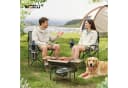 Woltu Campingstuhl 2er Set Klappbar Grau Schwarz Outdoor Bild 1