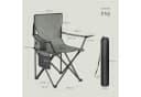 Woltu Campingstuhl 2er Set Klappbar Grau Schwarz Outdoor Bild 3