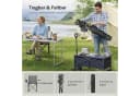 Woltu Campingstuhl 2er Set Klappbar Grau Schwarz Outdoor Bild 5