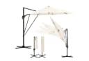 Woltu Sonnenschirm 295 cm Beige UPF 50+ 360° drehbar Aluminium Bild 2