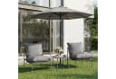 Woltu Gartenlounge-Set 3-tlg. Grau mit abnehmbaren Kissen Bild 4