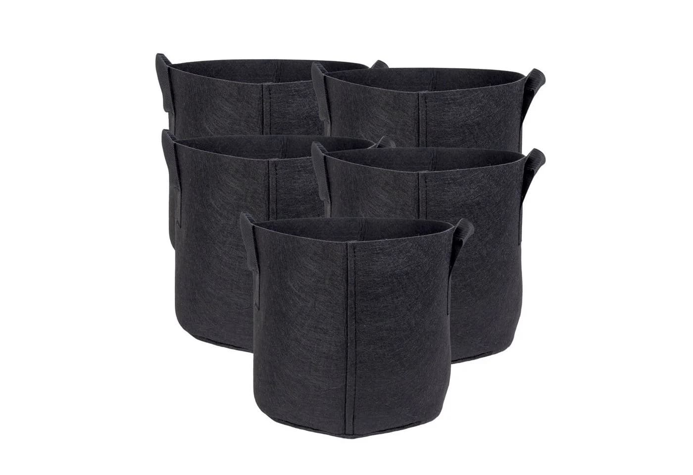 Intirilife Vlies Pflanzkübel 20L mit Tragegriffen 5er-Pack - Bild 2