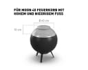 höfats Feuerkorb MOON 45 Deckel, langlebiges Produkt, ⌀ 43 cm Bild 1