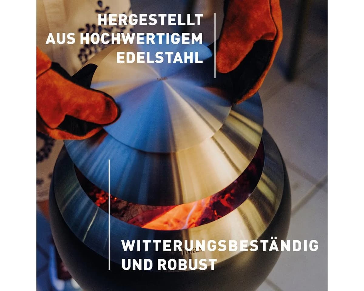 höfats Feuerkorb MOON 45 Deckel, langlebiges Produkt, ⌀ 43 cm - Bild 3