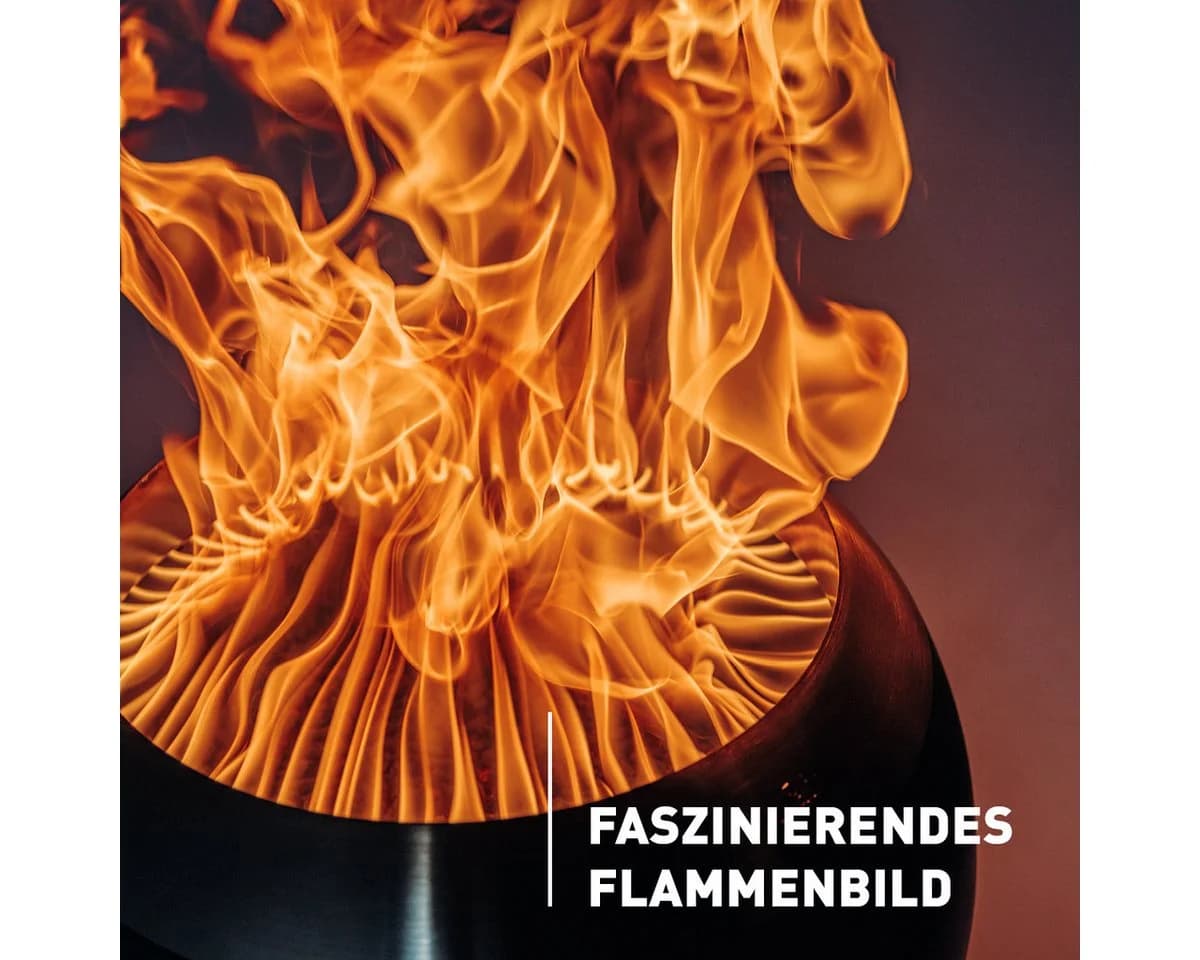 höfats Feuerschale MOON 45 Rauchfrei Holzvergaser Schwarz - Bild 5