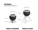 höfats Feuerschale MOON 45 Silber Holzvergaser-Technologie Bild 1