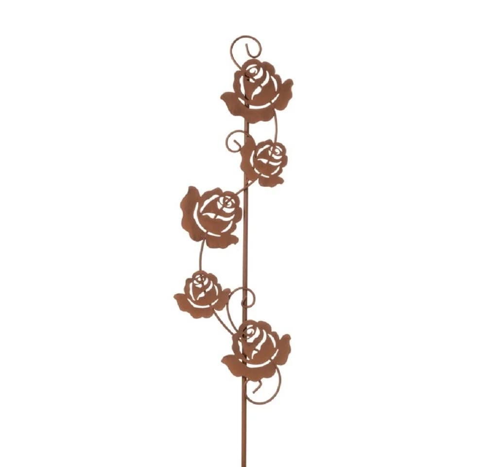 Dragimex Gartenstecker Metall Rosenranke Rost Optik