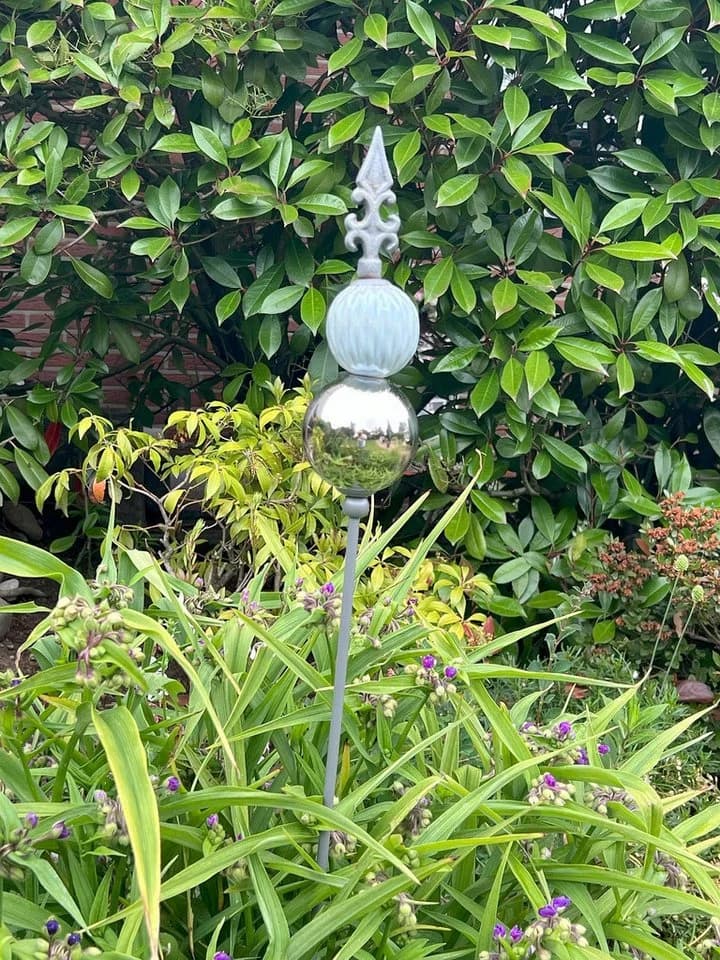 Dragimex Gartenstecker 3er-Set Eisen Lilienform Bunt - Bild 4