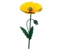 finehomegarden Gartenstecker Mohnblume Metall Gelb Bild 2