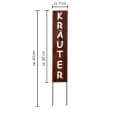 Dragimex Kräuterstecker 40cm Rostdesign Gartenstecker Bild 1