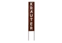 Dragimex Kräuterstecker 40cm Rostdesign Gartenstecker Bild 2