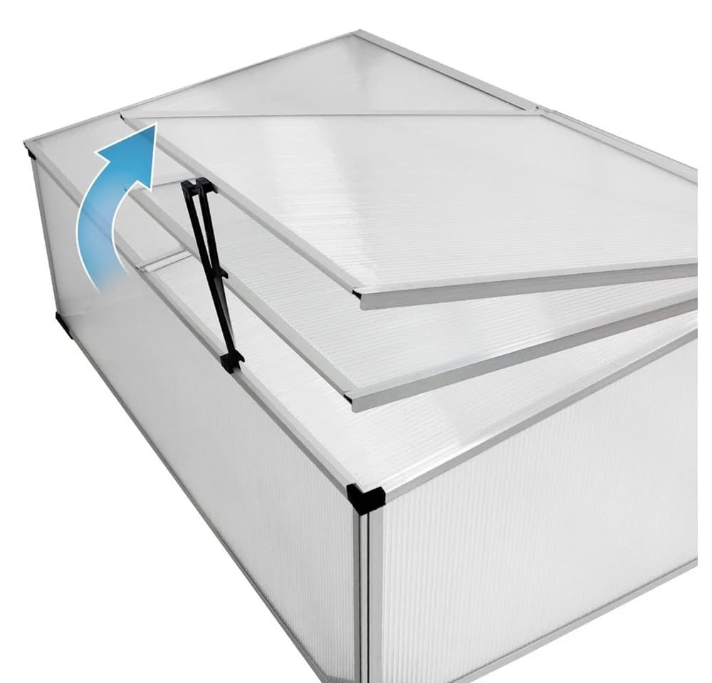 ECD Germany Frühbeet Gewächshaus Aluminium Polycarbonat - Bild 4