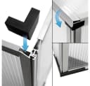 ECD Germany Frühbeet Gewächshaus Aluminium Polycarbonat Bild 5