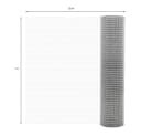 ECD Germany Volierendraht Stahl verzinkt Grau 25x25mm Maschen Bild 5