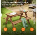 ML-DESIGN Kindersitzgarnitur Braun Massivholz 4 Plätze Bild 1