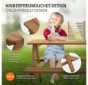 ML-DESIGN Kindersitzgarnitur Braun Massivholz 4 Plätze Bild 3