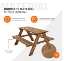 ML-DESIGN Kindersitzgarnitur Braun Massivholz 4 Plätze Bild 5