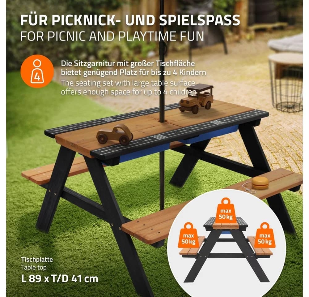 ML-DESIGN Kindersitzgarnitur mit Spieltisch und Kunststoffschale - Bild 4