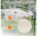 ML-DESIGN Ampelschirm Beige mit LED & Solar Bild 5