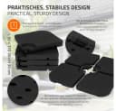 ML-DESIGN Schirmständer-Platte 4-teilig Schwarz befüllbar Bild 3
