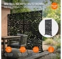 ML-DESIGN Sichtschutzelement Metall-Sichtschutz Paravent Roma 90x180cm Stahl freistehend Bild 1